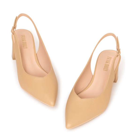 Frank Mully Shoes - Frank Mully Women's Slingback Heels Pointed Toe  Closed Toe Dressy Shoes size 9